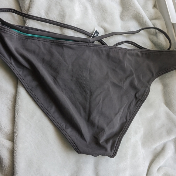 Adore Me Swim Bikini Bottom, Large Gray - Picture 2 of 6